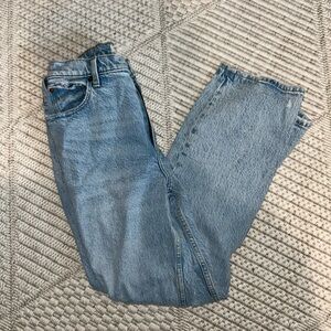 Abercrombie & Fitch Light Blue Ultra High Rise straight Jeans